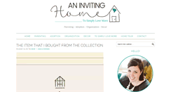 Desktop Screenshot of aninvitinghome.com