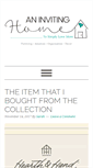 Mobile Screenshot of aninvitinghome.com